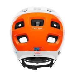 Casque POC Tectal Race SPIN NFC - Blanc Hydrogène-Orange AVIP -Shimano Magasin casque poc tectal race spin nfc blanc hydrogene orange avip 2