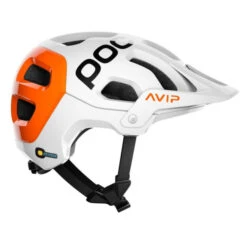 Casque POC Tectal Race SPIN NFC - Blanc Hydrogène-Orange AVIP -Shimano Magasin casque poc tectal race spin nfc blanc hydrogene orange avip 3