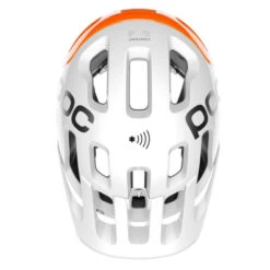 Casque POC Tectal Race SPIN NFC - Blanc Hydrogène-Orange AVIP -Shimano Magasin casque poc tectal race spin nfc blanc hydrogene orange avip 4