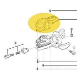 Indicateur De Vitesses Shimano Deore SL-M610 - Droit -Shimano Magasin indicateur de vitesses shimano deore sl m610 droit 1