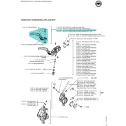 Levier De Frein Magura MT2/MT4 4 Doigts Avec Boule - 0724690